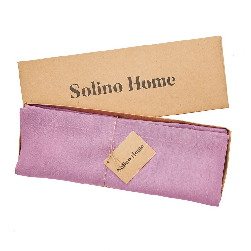 Solino Home 100% Pure Linen Placemats 14 x 19 Inch Set of 4 | Fete