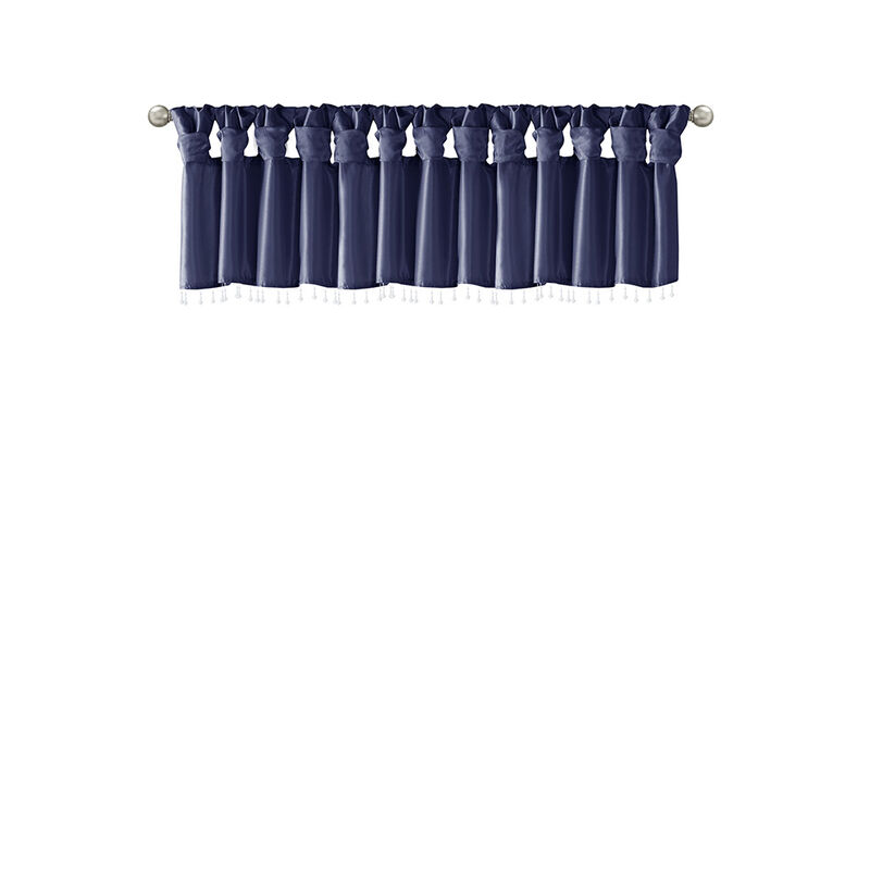 Gracie Mills Elroy Lightweight Beaded Faux Silk Valance