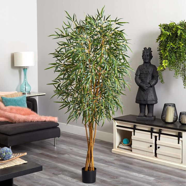 Hivvago 6 Feet  Fancy Style Slim Bamboo Silk Tree