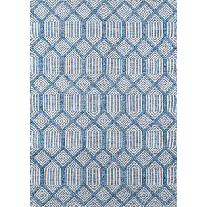 Erin Gates Contemporary Rectangle Area Rug, Blue, 3'9 X 5'9
