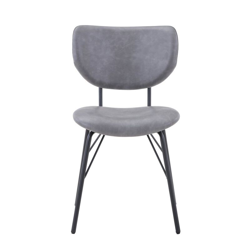 Jofran Modern Faux Leather Split-Back Upholstered Dining Chair (Set of 2)