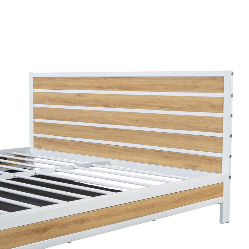 Merax Metal Platform Bed with Storage