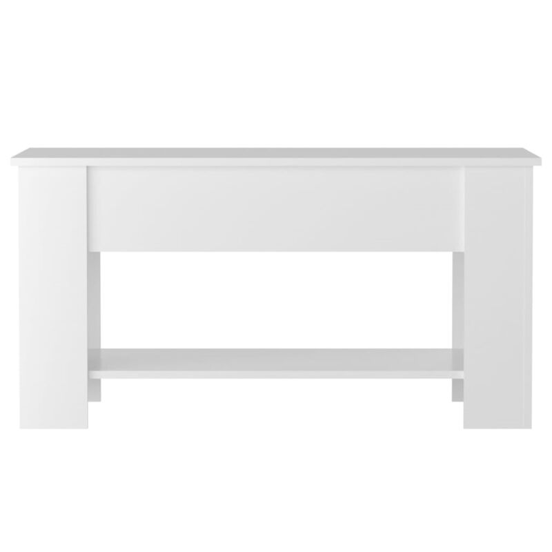 vidaXL Coffee Table High Gloss White 39.8"x19.3"x20.5" Engineered Wood