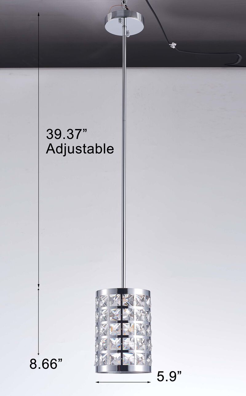 Pasargad Home Hermoza Collection Metal & Crystal Pendant Lights
