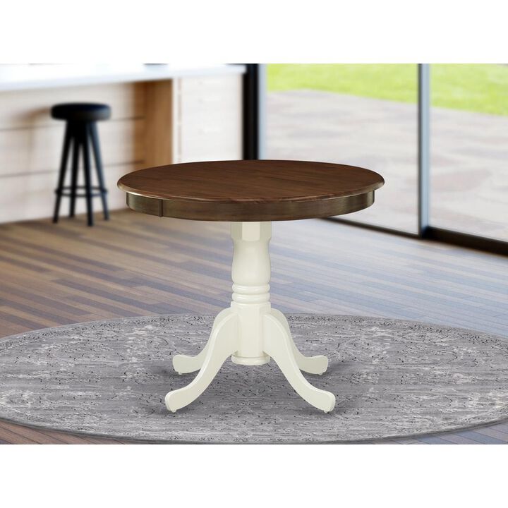 East West Furniture Dining Table Oak & Black, AMT-WLW-TP