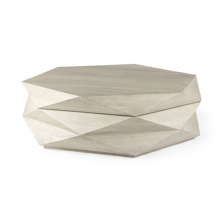 Arreto 48" White Coffee Table