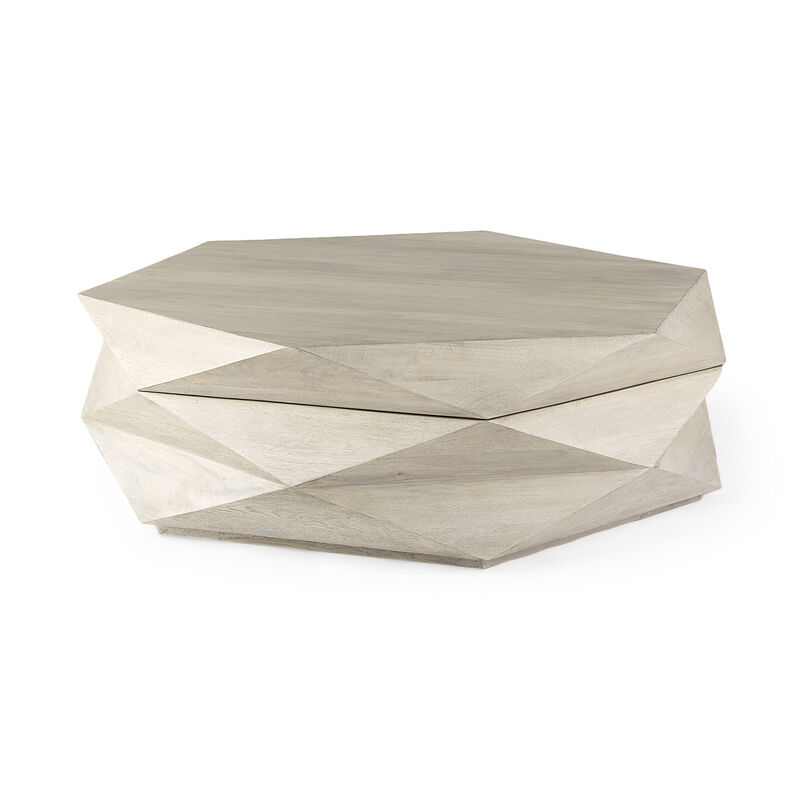 Arreto 48" White Coffee Table