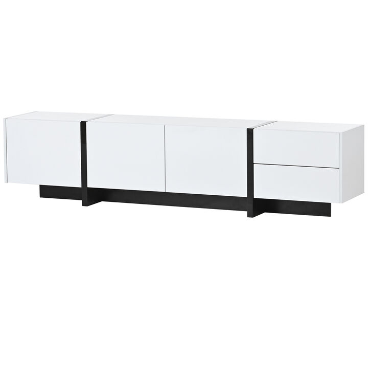 Merax Contemporary Rectangle Design TV Stand