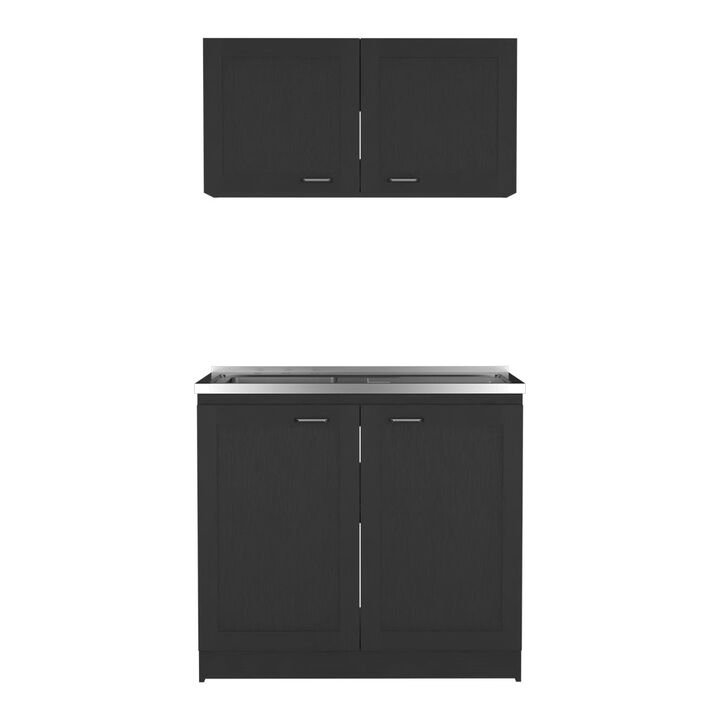 Cabinet Set Zeus, Garage, Black