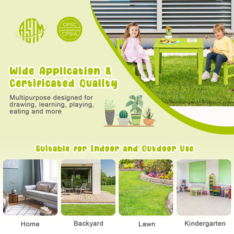 25.5 Inch Square Kids Activity Play Table