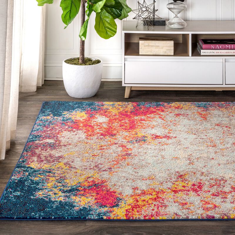 Contemporary Pop Modern Abstract Area Rug