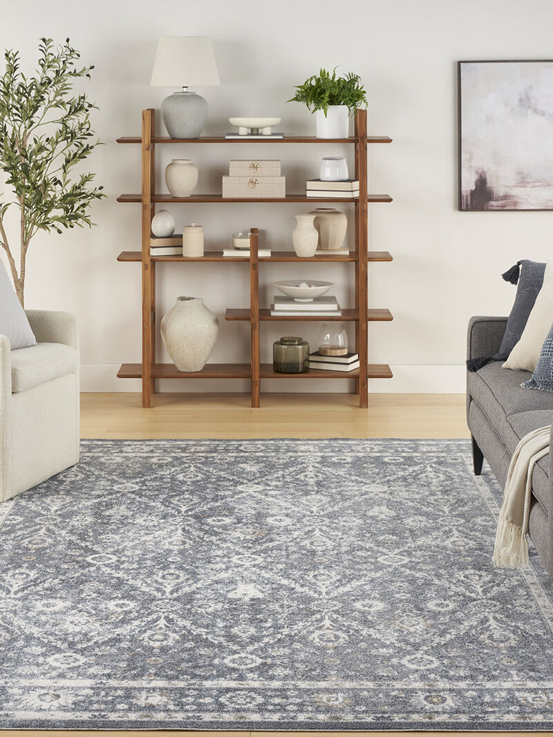 Astra Machine Washable ASW16 Dark Blue 7'10" x 10' Rug