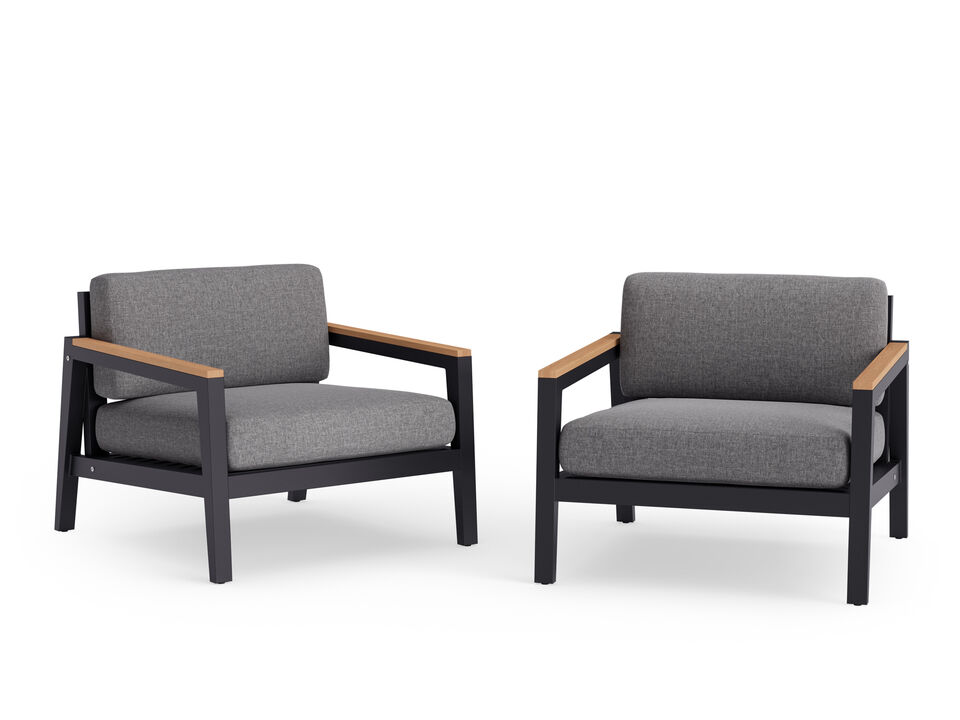 Rhodes Chat Chair - Teak (Set of 2)