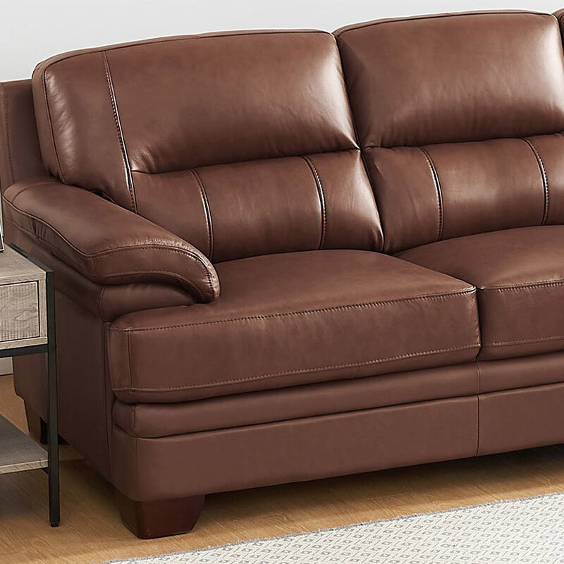 Luxor Top Grain Leather Loveseat