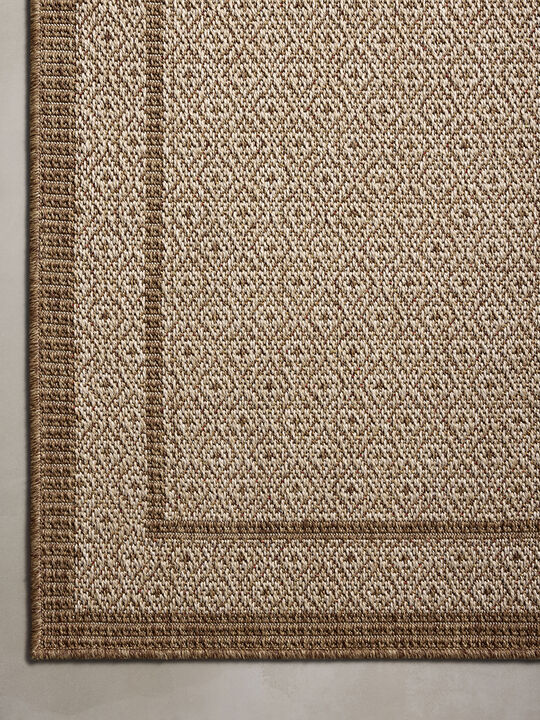 Merrick MER-05 Chestnut / Oatmeal 2''3" x 3''9" Rug by Loloi II
