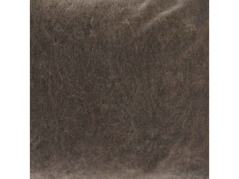 Rectangular Fabric Throw Pillow with Solid Color and Piped Edges, Brown - Benzara