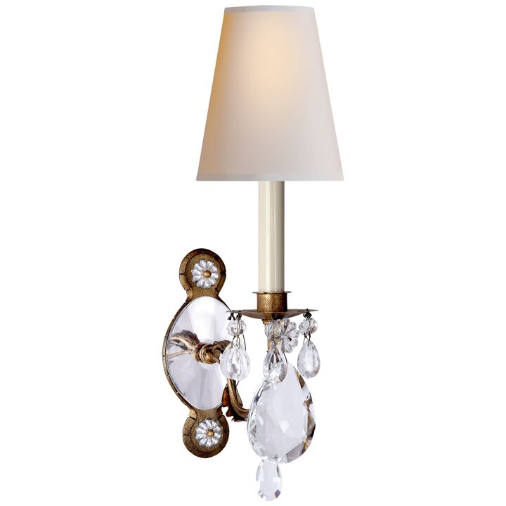 Yves Crystal Double Arm Sconce