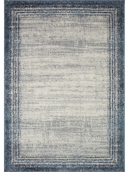 Austen AUS02 Pebble/Blue 3'11" x 5'7" Rug