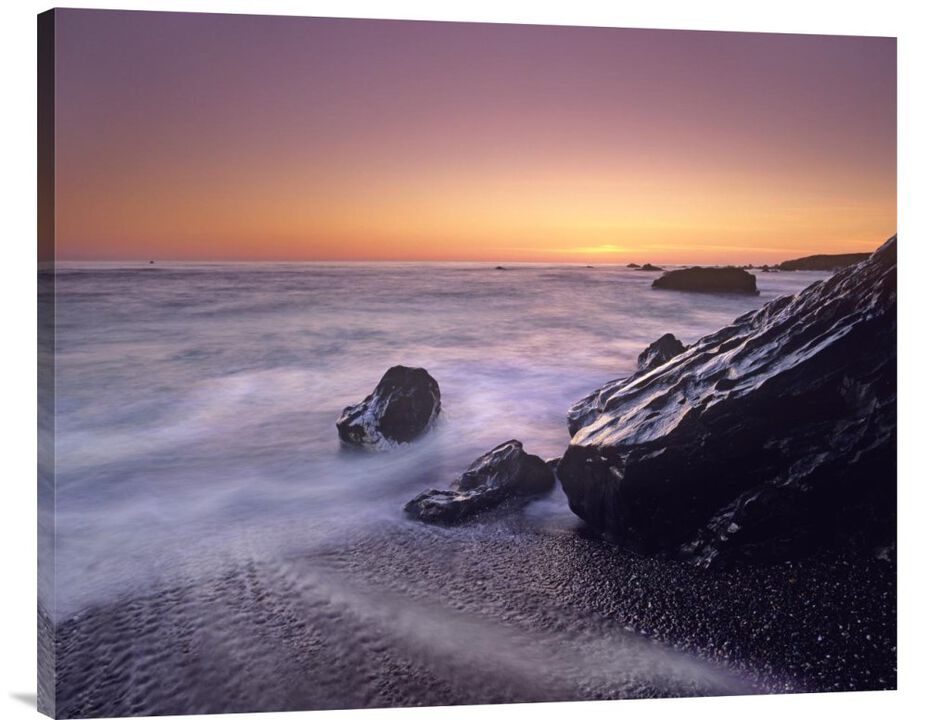 Sunset at San Simeon State Park Big Sur, California-Canvas Art-35x28