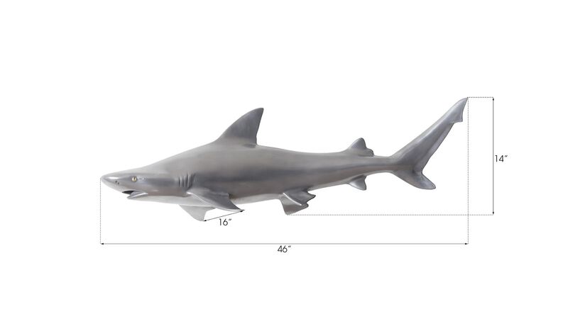 Black Tip Reef Shark Sculpture
