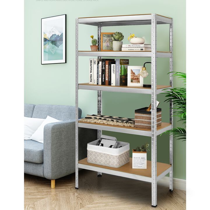 71 inch Heavy Duty Steel Adjustable 5 Level Storage Shelves