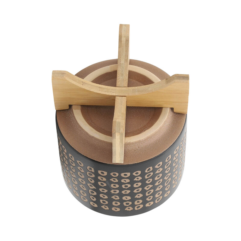 Planter On Stand, Brown Set