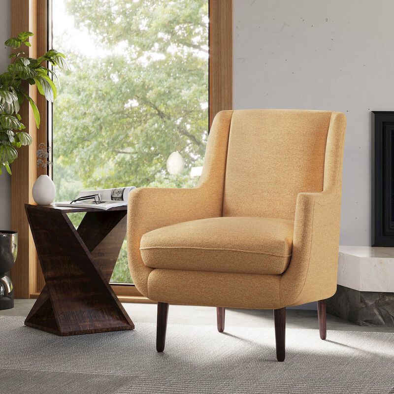 Jofran Theo Mid-Century Modern Contemporary Upholstered Accent Chair
