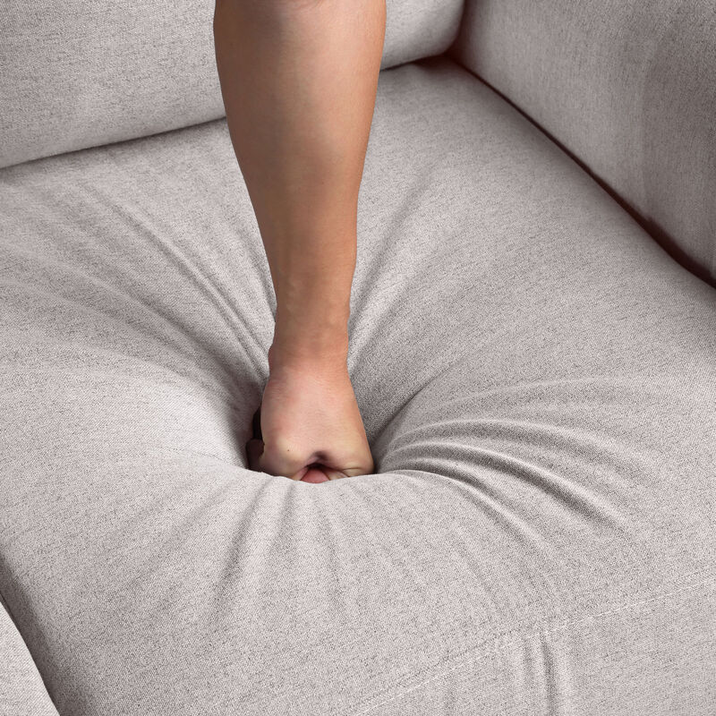 Merax Linen Upholstered Couch 3-Seat Sofa