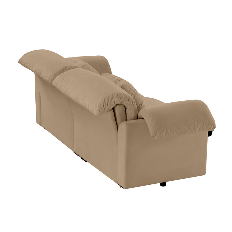 Merax Velvet Loveseat Sofa with Hidden Storage