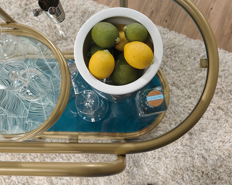 Coral Cape Bar Cart
