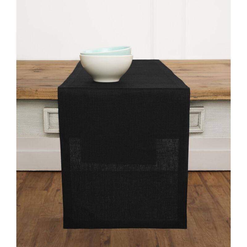 Solino Home 100% Pure Linen Table Runner | Fete for Valentine;s