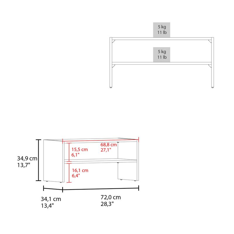 Stackable Shoe Rack Howard, Bedroom, Black