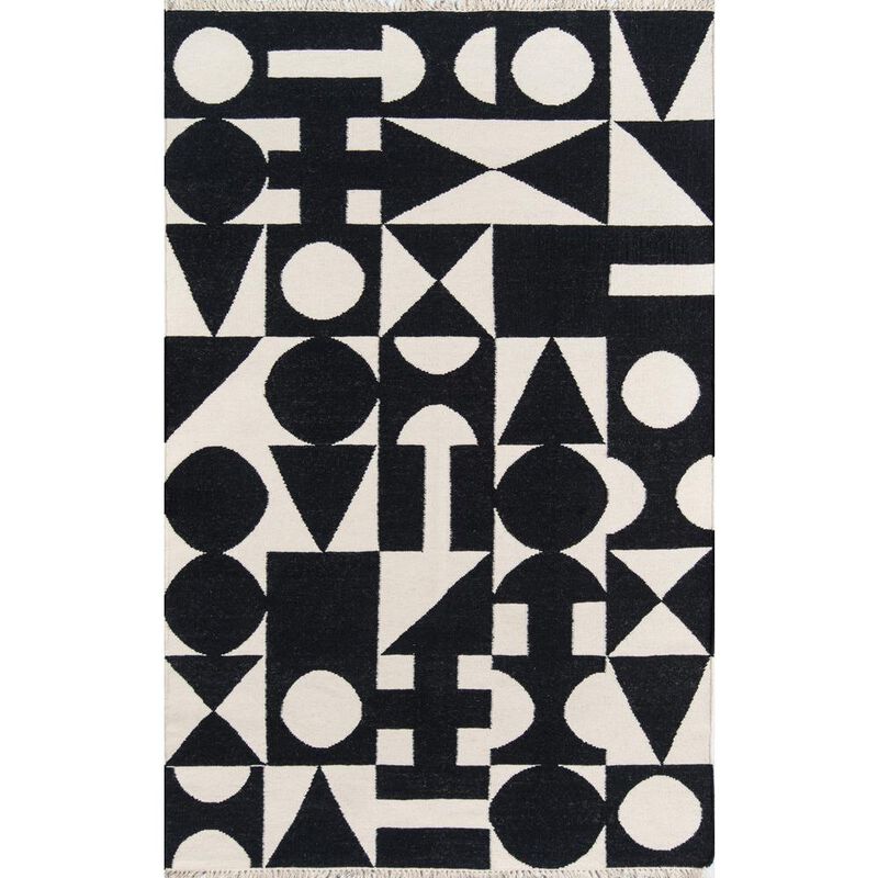 Novogratz Contemporary Runner Area Rug, Black, 2'3 X 8' Runner