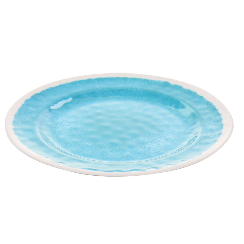 Elama Telly 12 Piece Melamine Dinnerware Set in Teal
