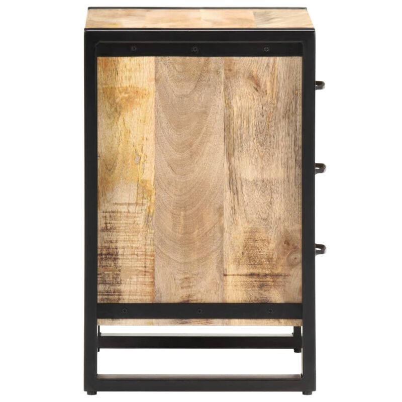 vidaXL Bedside Cabinet 15.7"x13.8"x21.7" Solid Mango Wood