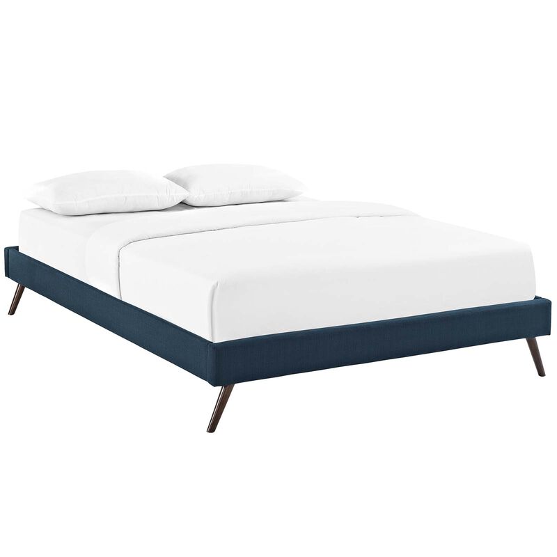 Modway - Loryn Queen Fabric Bed Frame with Round Splayed Legs