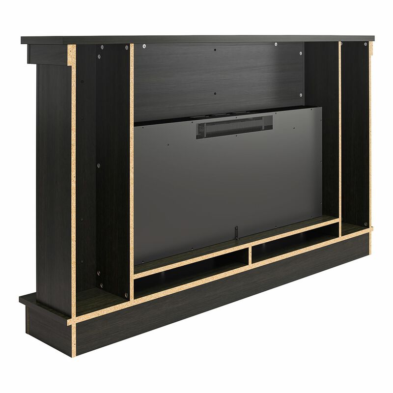 Elmcroft Wide Mantel with Linear Electric Fireplace