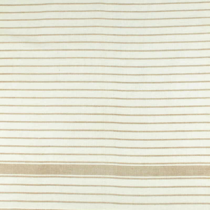 Set of 8 Taupe Brown and White Striped Rectangular Dish Towels 28"
