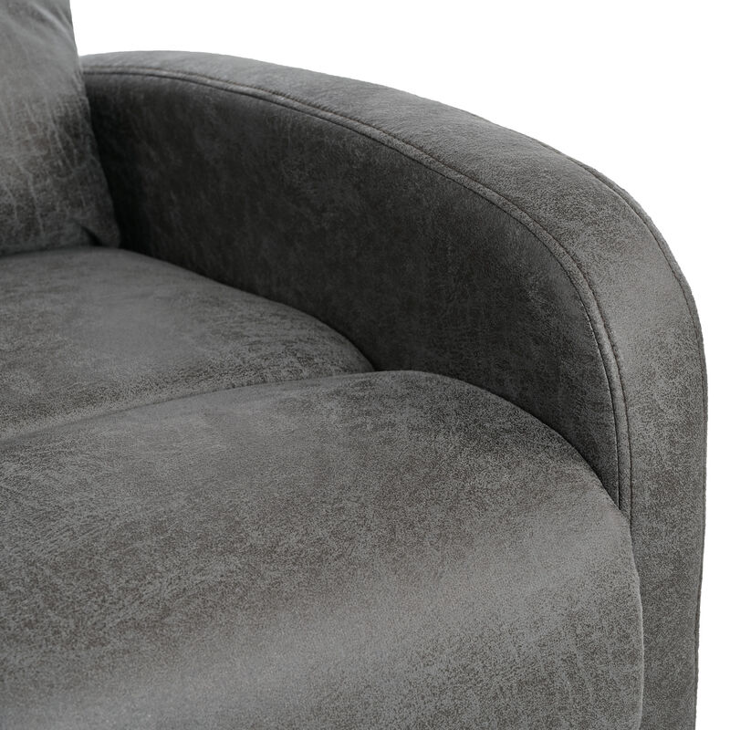 Merax Modern Manual Recliner Chair Home Theater Chair with Adjustable Backrest for Living Room
