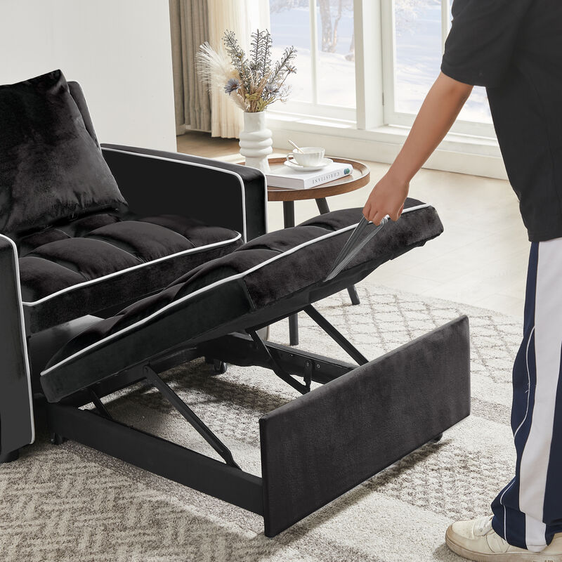 Three-in-one sofa bed chair folding sofa bed adjustable back into a sofa recliner single bed adult modern chair bed