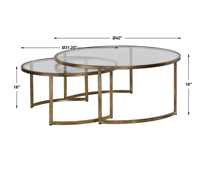 Rhea Nested Coffee Tables (Set of 2)