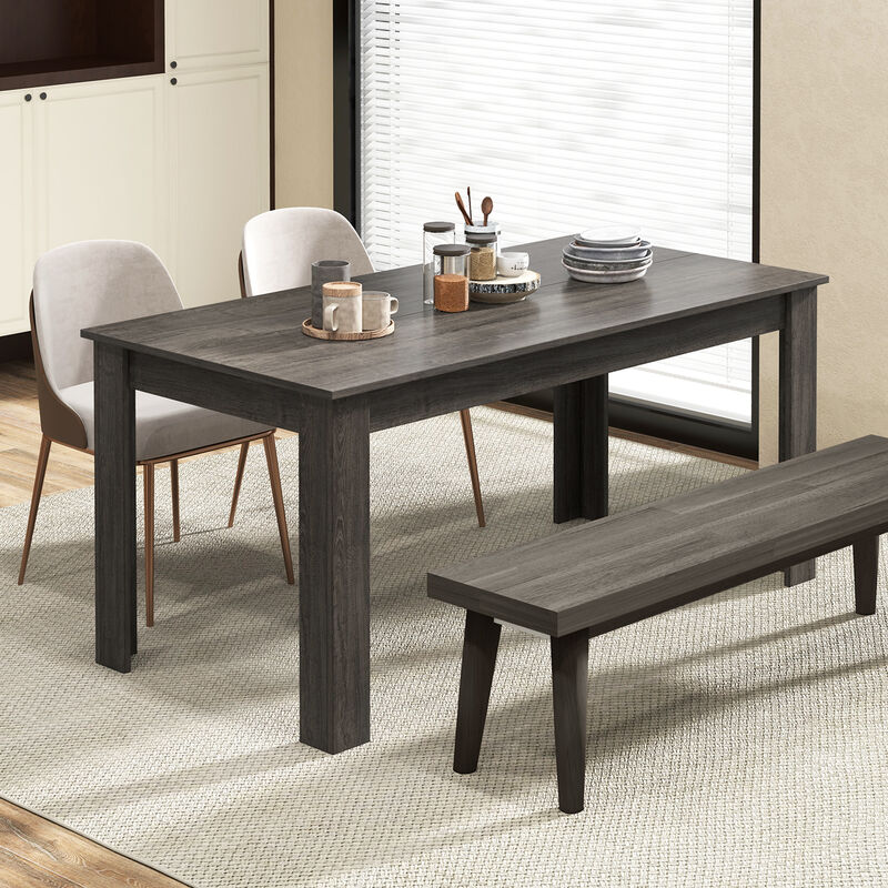 63-Inch Modern Rectangular Dining Table – Sleek Kitchen Table for Contemporary Spaces
