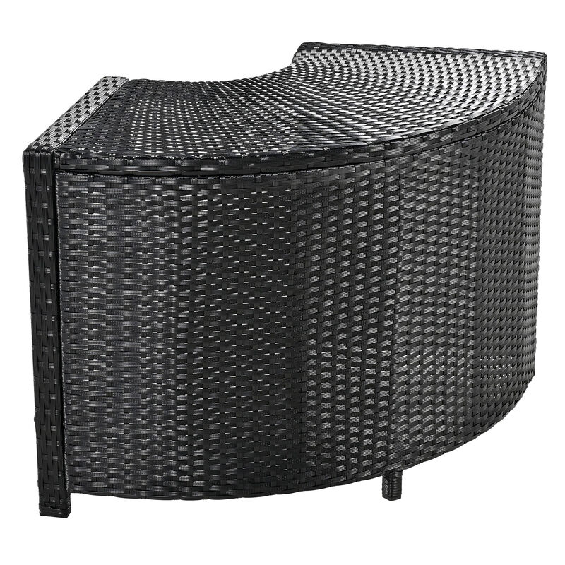 Merax Spa Frame Quadrilateral Outdoor Rattan Sectional Sofa