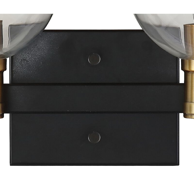 Marais Iron/Glass Rustic Vintage LED Vanity Light