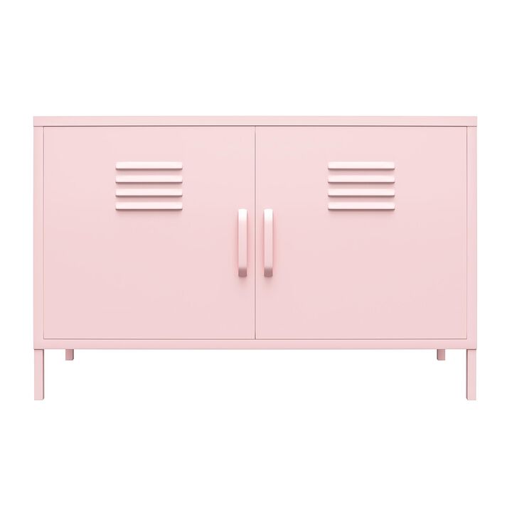 Cache 2 Door Wide Metal Locker Accent Storage Cabinet