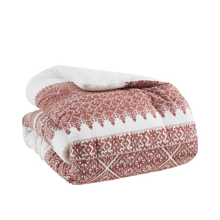 Gracie Mills Robbins 3-Piece Cotton Comforter Set with Chenille Tufting