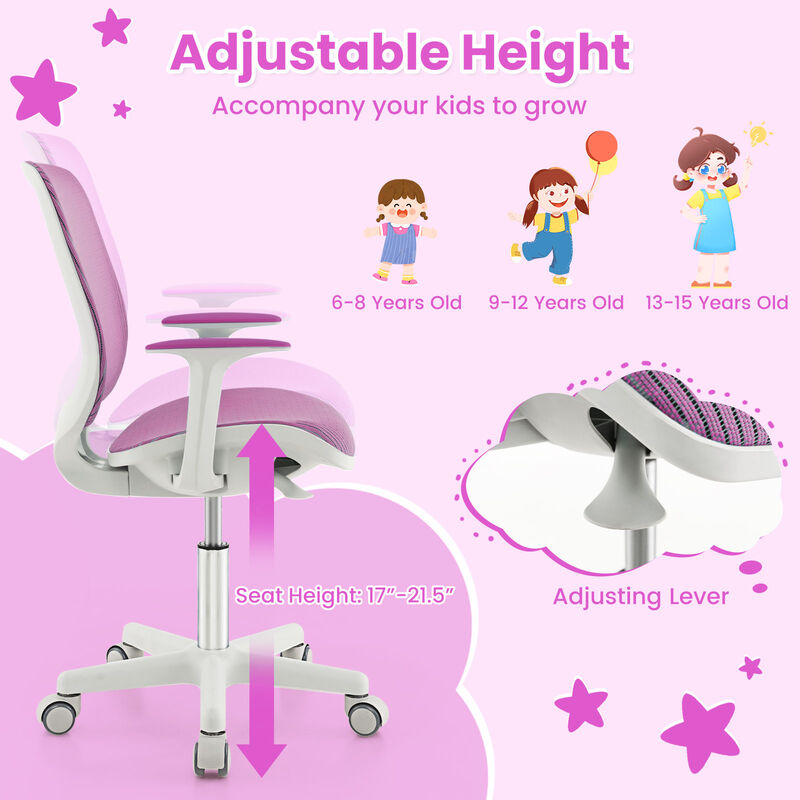 Swivel Mesh Children Computer Chair with Adjustable Height