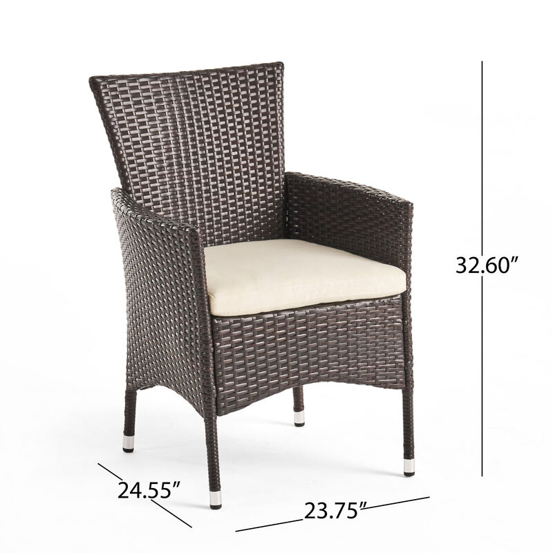 Merax 2 PCS Outdoor Wicker Dining Chairs