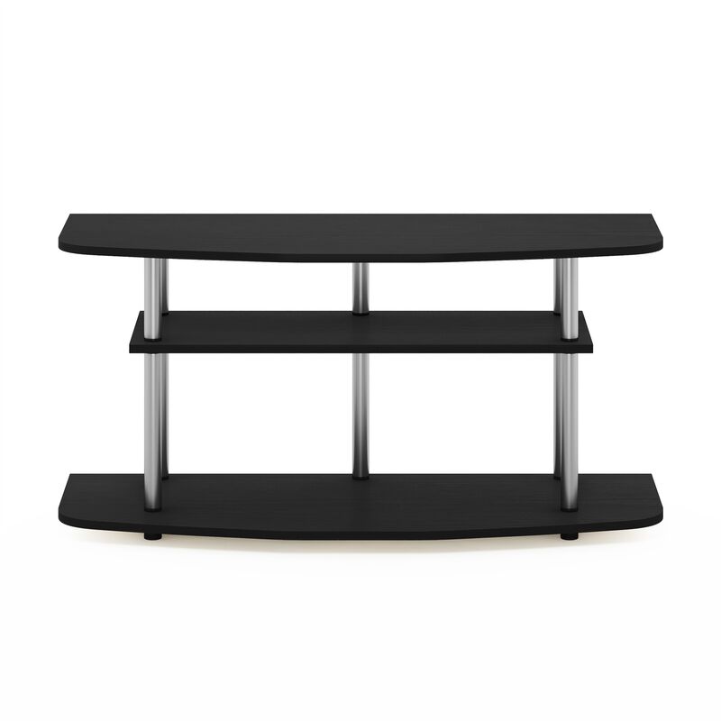 Furinno Furinno Frans Turn-N-Tube 3-Tier TV Stand for TV up to 46, Black Oak