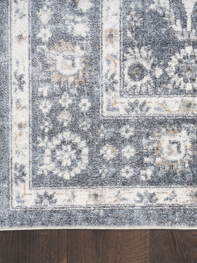 Astra Machine Washable ASW16 Dark Blue 7'10" x 10' Rug